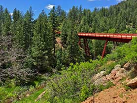 Scenic drive Cripple Creek Colorado Gold Belt Byway Gold Camp Road Phantom Canyon Shelf Road